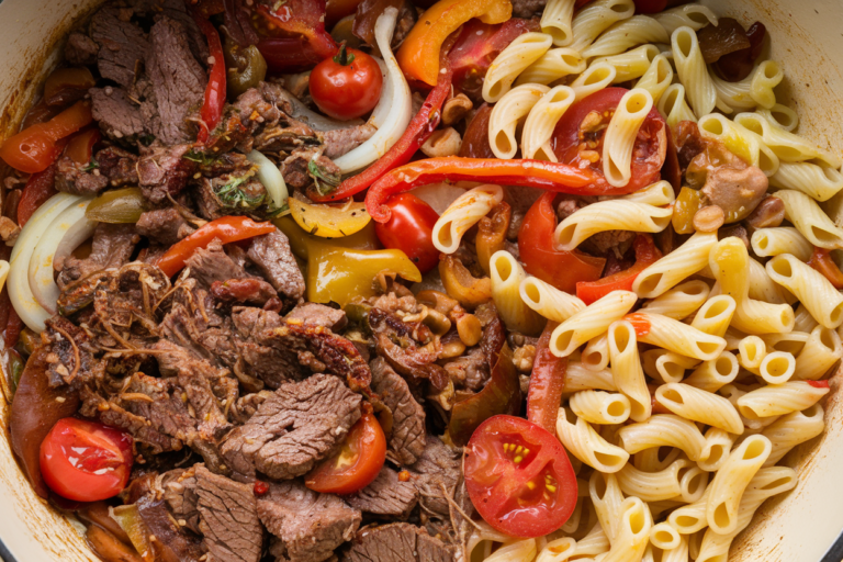 Spicy Tuscan Beef Pasta (Easy One-Pan Dinner)