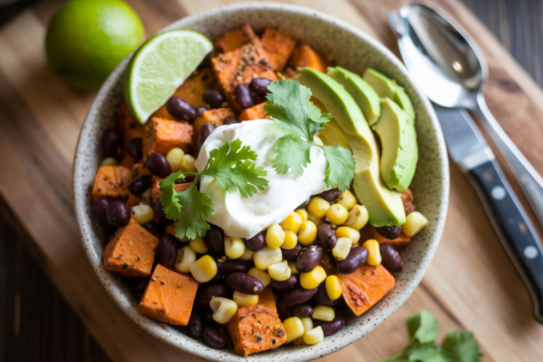 Healthy Sweet Potato Taco Bowl (Vegan & Gluten Free)