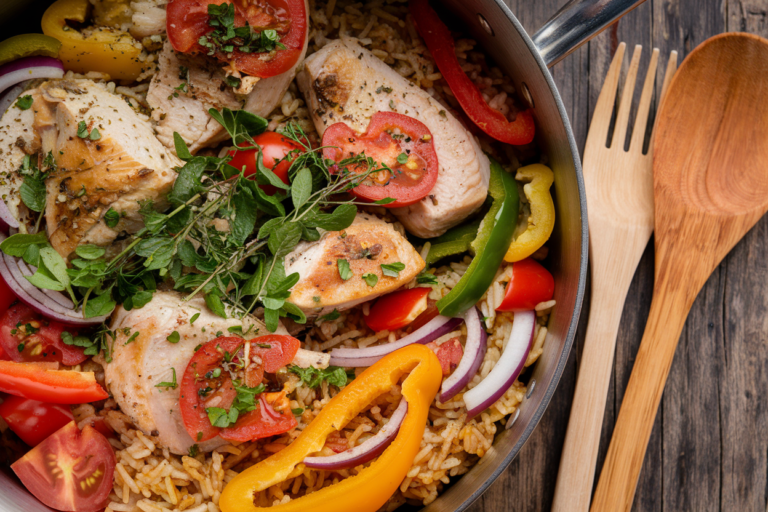 Easy One-Pot Chicken Shawarma Rice Recipe