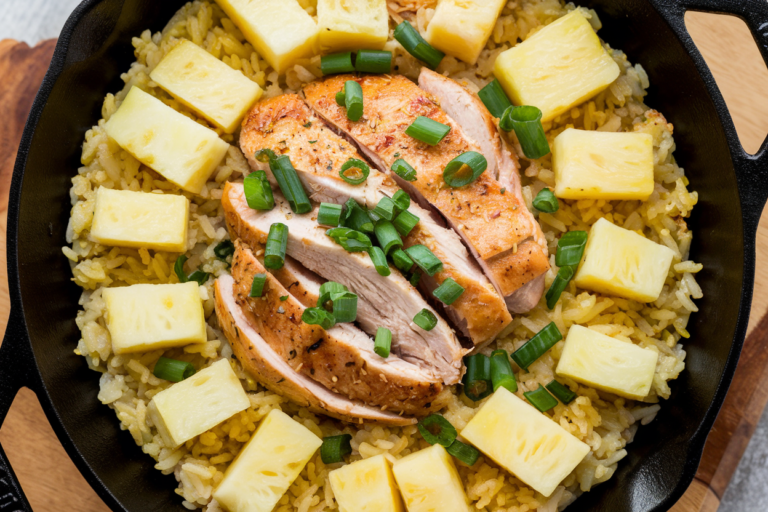 The Best One-Pan Hawaiian Chicken Rice (So Easy!)
