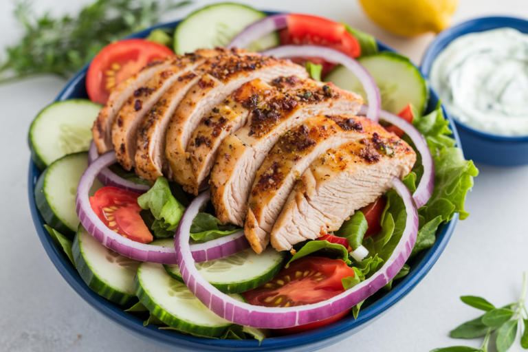Unlock the Secret to Irresistible Low-Carb Chicken Gyro Salad Bowls That Will Blow Your Mind