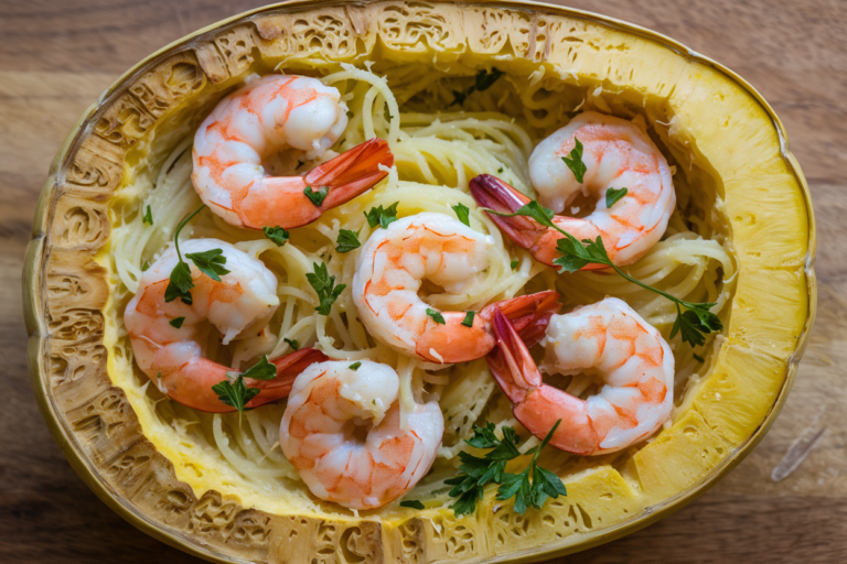Sensational Shrimp Scampi with Spaghetti Squash: The Low-Carb Dinner Hack You Didn’t Know You Needed