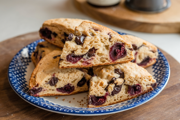 Cherry Chocolate Chunk Scones (Easy Bakery-Style Recipe)