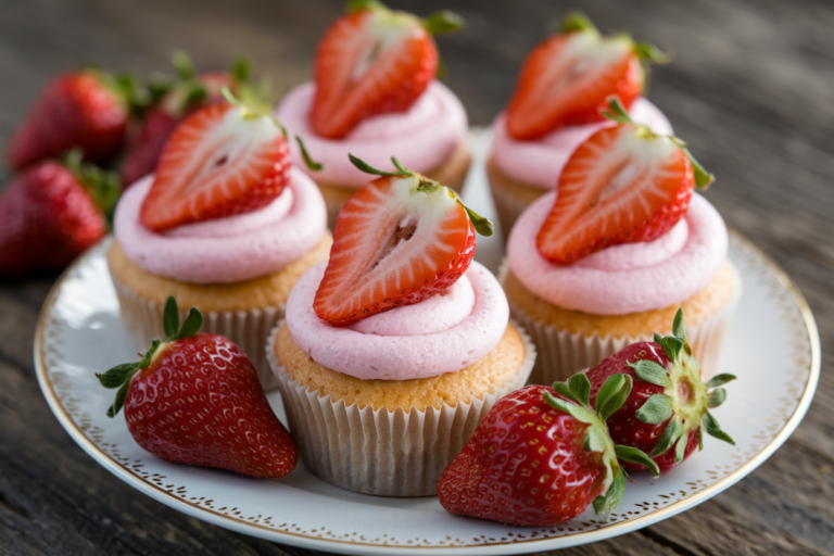 Pop the Bubbly in Your Oven: Irresistible Strawberry Champagne Cupcakes You NEED to Try Now!
