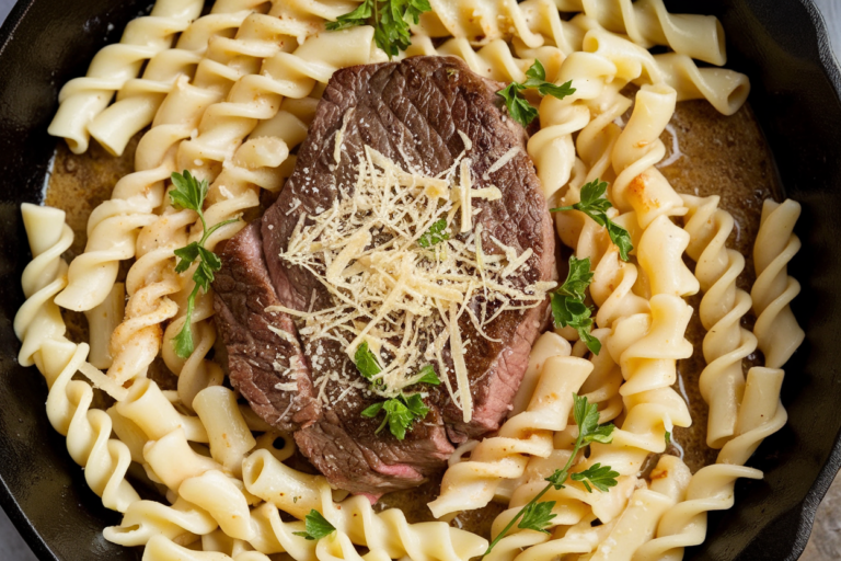 One-Pot Creamy Garlic Butter Beef Pasta: Dinner Magic in Under 30 Minutes!