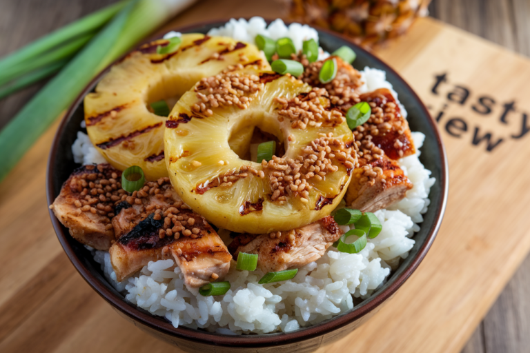 Unlock the Ultimate Flavor Explosion with This Tropical Pineapple Chicken Rice Bowl!