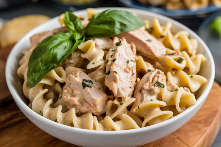 Easy Creamy Chicken Pasta Meal Prep