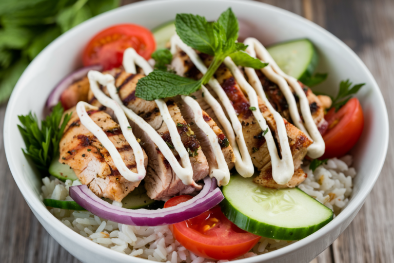 Unlock Flavor Magic with These Street-Style Chicken Tzatziki Rice Bowls That Wow Every Time