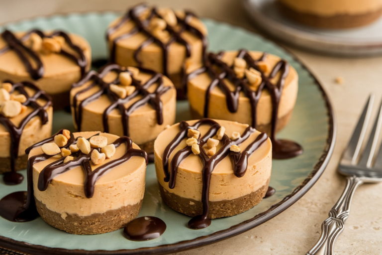 No-Bake Peanut Butter Cheesecake Bites (Easy Recipe)