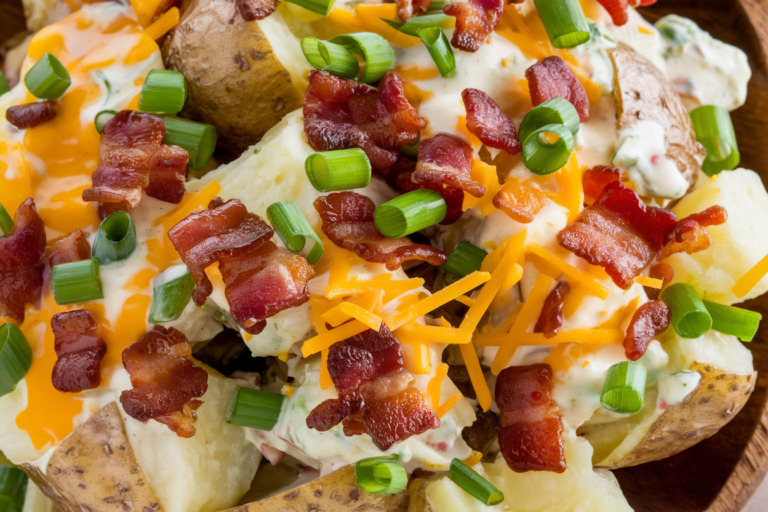 Loaded Baked Potato Salad (No Mayo!) – Creamy & Easy Picnic Recipe