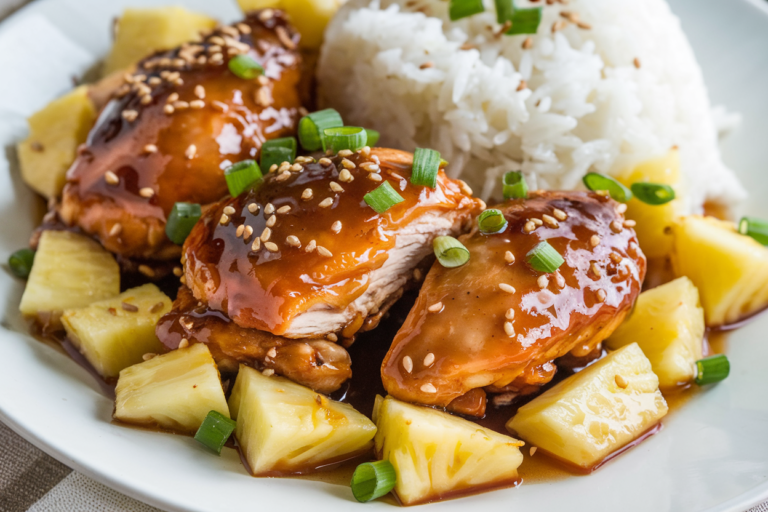 Sticky Honey Pineapple Chicken (Viral TikTok Rice Bowl Recipe)
