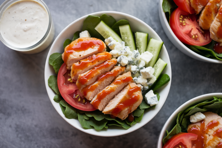 Easy Buffalo Chicken Bowls for Lunch Prep