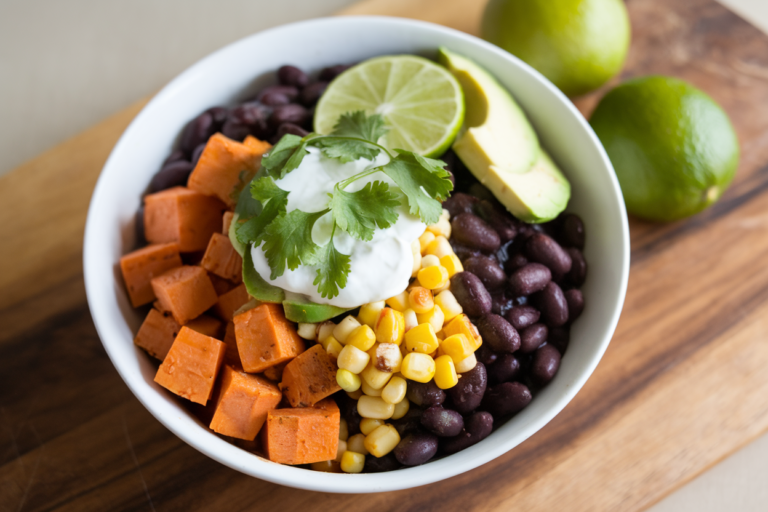Easy Gluten-Free Sweet Potato and Black Bean Bowls