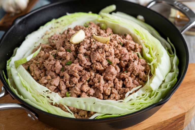 Easy Ground Turkey and Cabbage Skillet Recipe