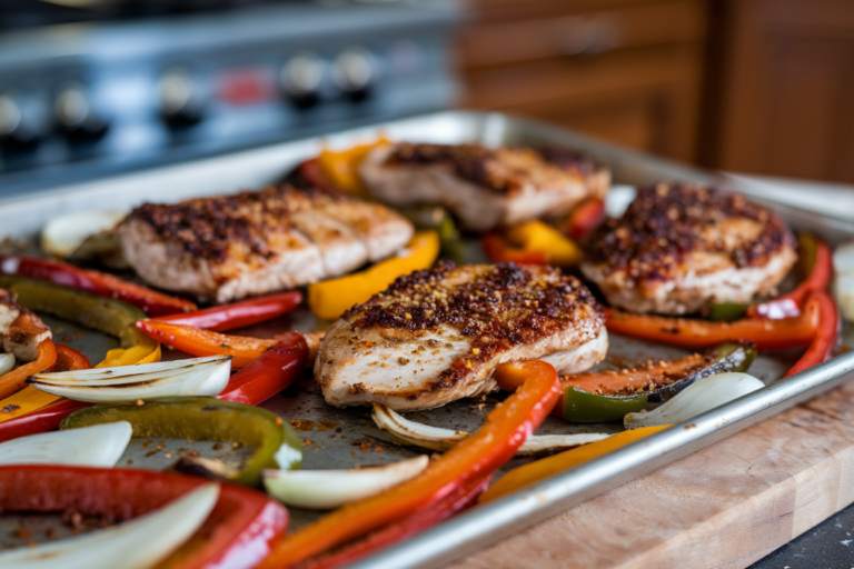Easy Sheet Pan Chicken Fajitas Recipe