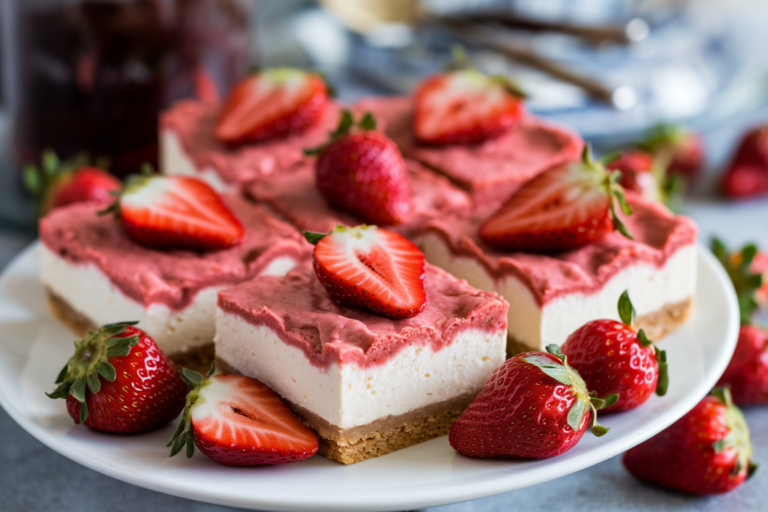 Easy Strawberry Cheesecake Bars That Will Blow Your Mind (And Your Tastebuds!)