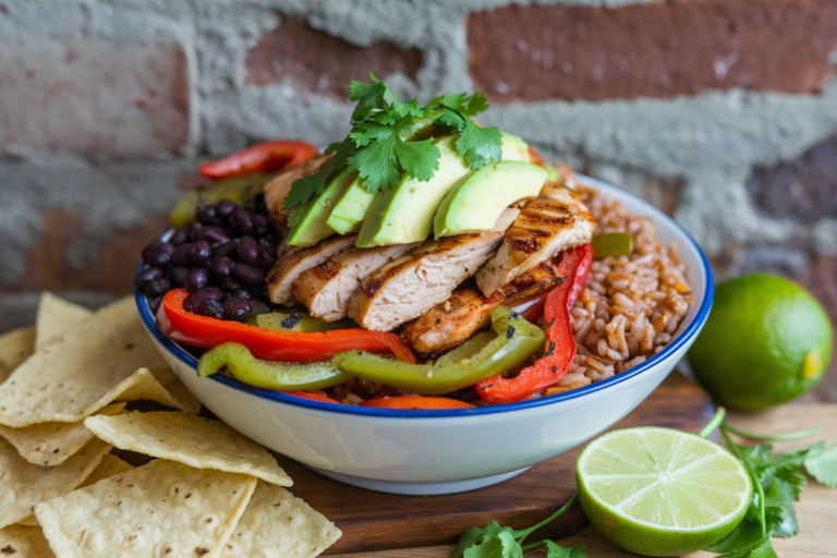 Easy Gluten-Free Chicken Fajita Bowls for Meal Prep
