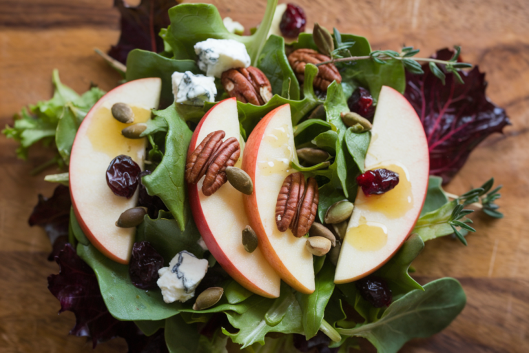 Easy Fall Harvest Salad with Apples and Pecans