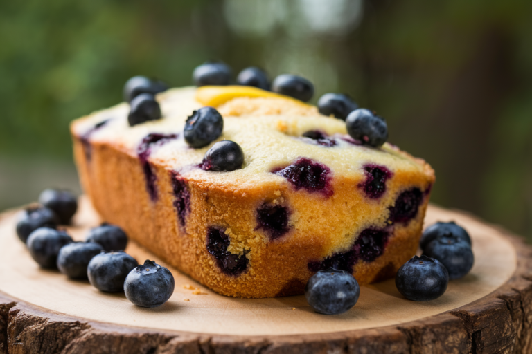 Unlock The Zesty Magic of Lemon Blueberry Loaf Cake That’ll Make Your Taste Buds Explode!