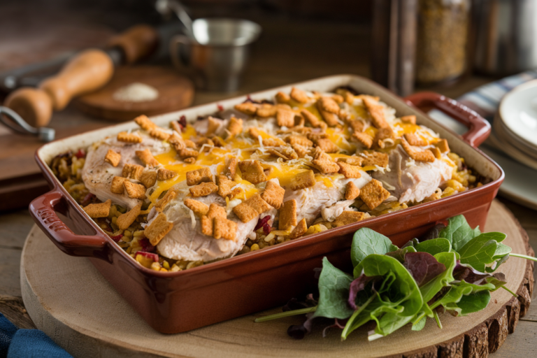 Easy Budget Chicken and Rice Casserole